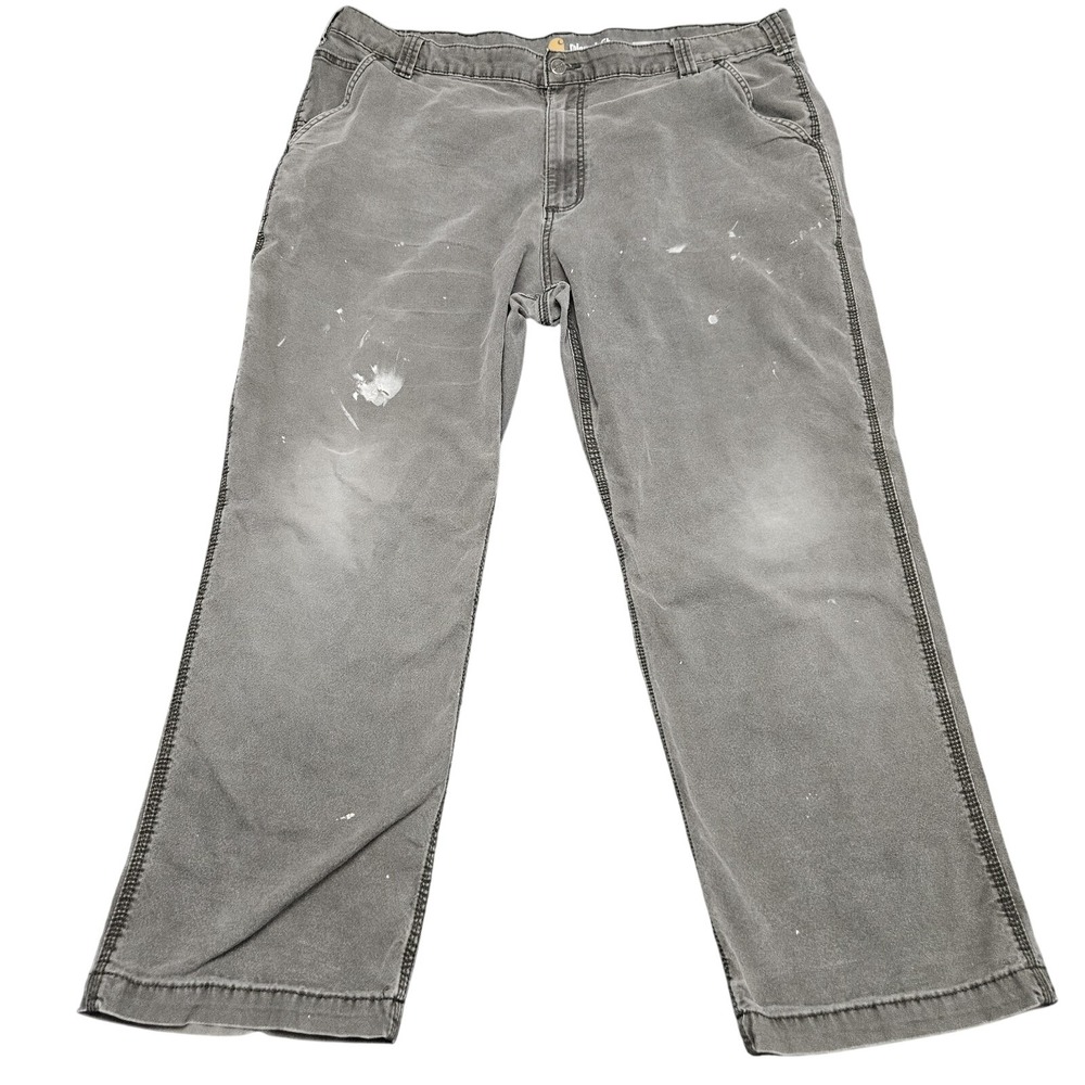 Carhartt Work Pants Mens 42x30 Gray Relaxed Fit‎ Canvas Painter Utility 102291